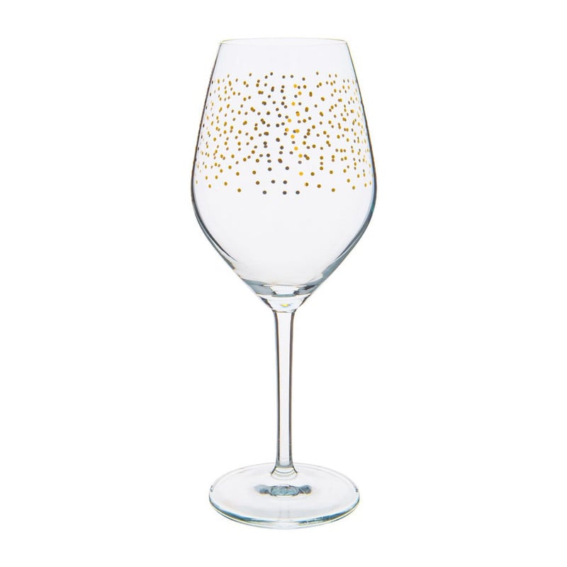 Wijnglas stip - goud - 40 cl