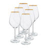 Wijnglas rand - goud -  40 cl