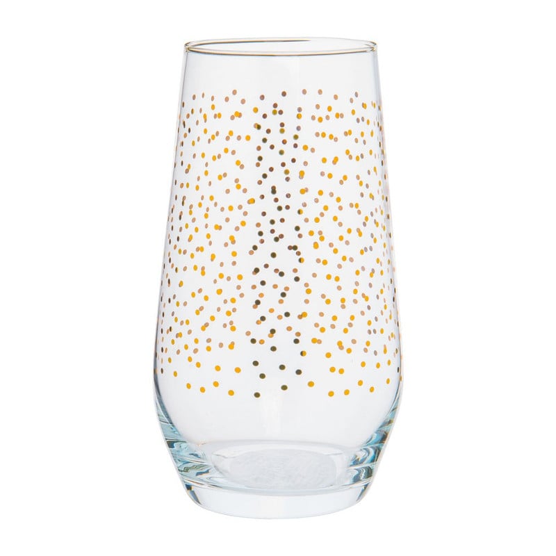 Waterglas stip - goud - 40 cl