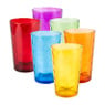 Gekleurde glazen - 24 cl - set van 6