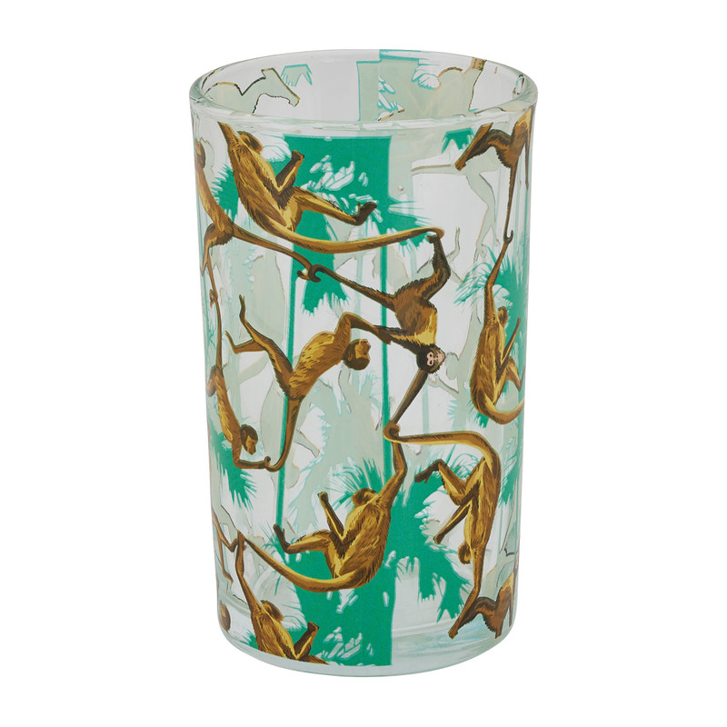 Drinkglas jungle - tijger/aap - 20 cl