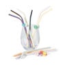 Siliconen rietjes - pastel - 6 stuks