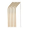 Rietjes RVS - goud - set van 6 