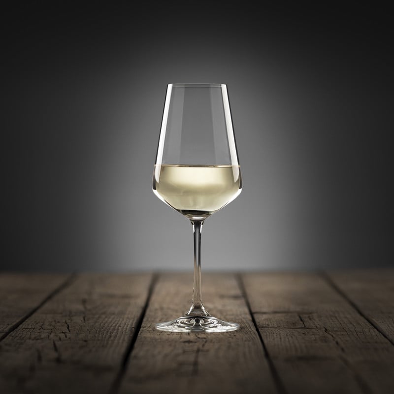 Wijnglas kristal - 350 ml - set van 4