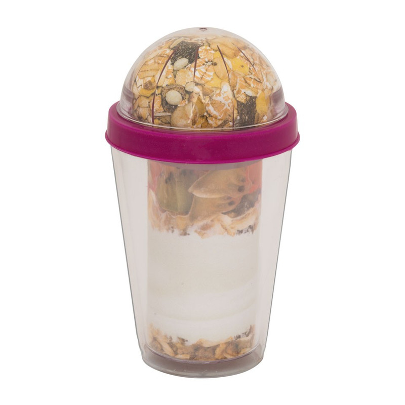 To go yoghurt beker - roze