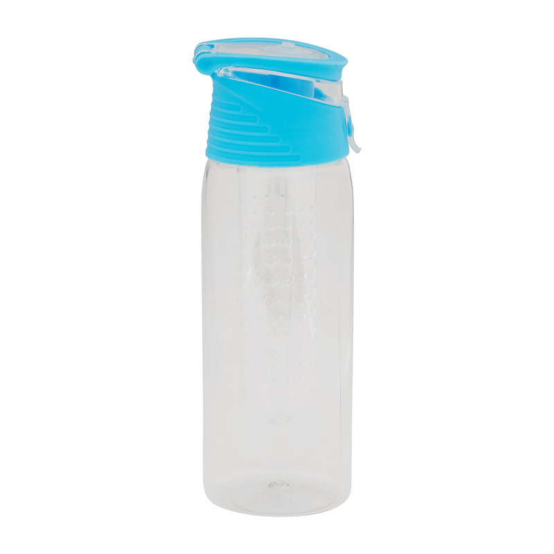 Drinkfles infuser - blauw - 700 ml 