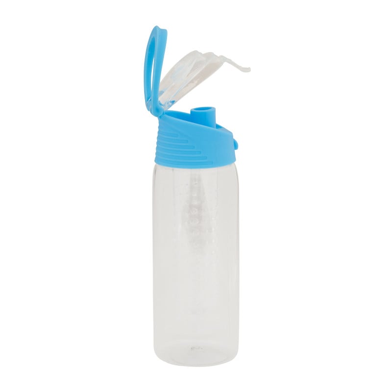 Drinkfles infuser - blauw - 700 ml 