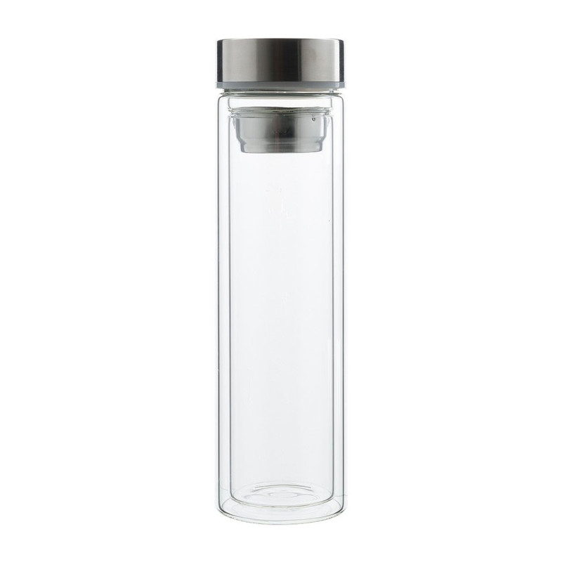 Dubbelwandige fles met rvs deksel - 200 ml 
