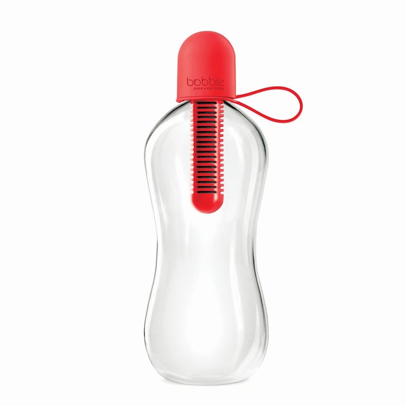 Bobble waterfles met draagkoord - 550 ml - rood