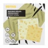 Bijenwas wraps - geel/groen - set van 2