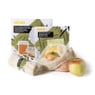 Bijenwas wraps - geel/groen - set van 2