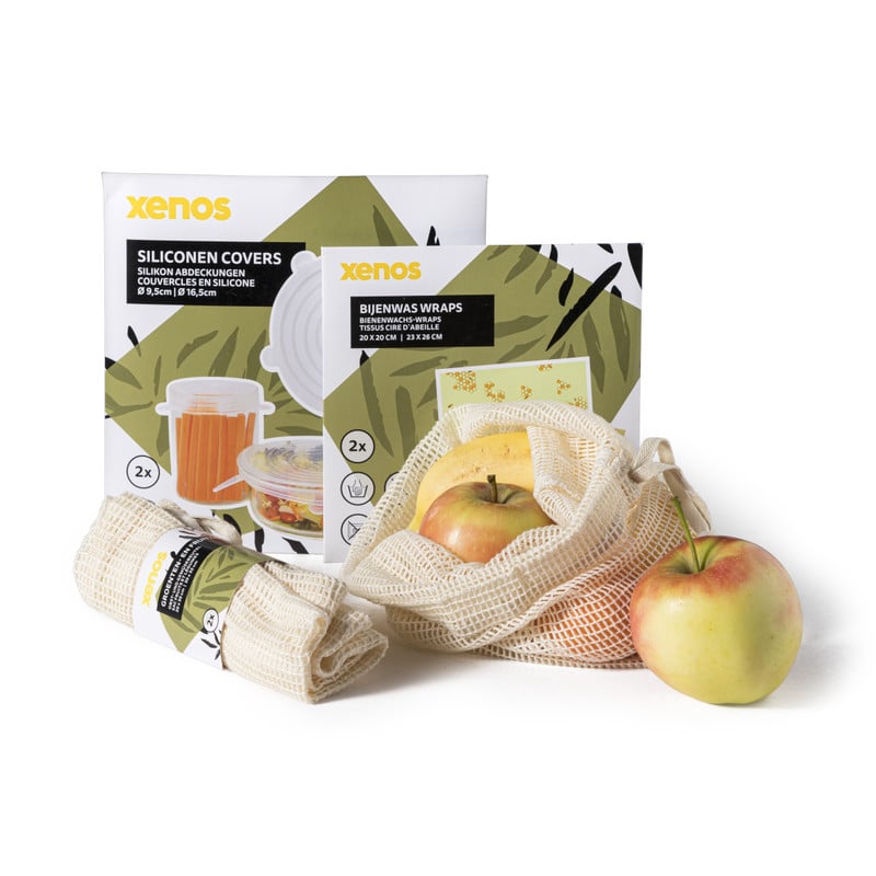 Siliconen food covers - transparant - set van 2