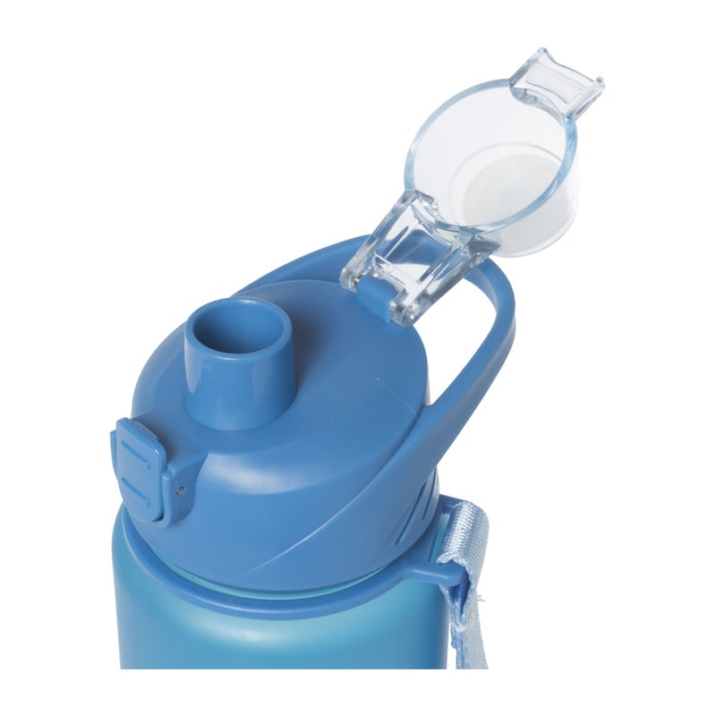 Motivatie waterfles - lichtgroen/lichtblauw - 1 liter