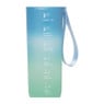 Motivatie waterfles - lichtgroen/lichtblauw - 1 liter