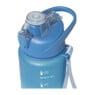 Motivatie waterfles - lichtgroen/lichtblauw - 1 liter