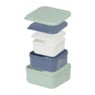 Opbergbakjes set van 3 - groen/blauw/grijs