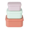 Opbergbakjes set van 3 - roze/lila/groen