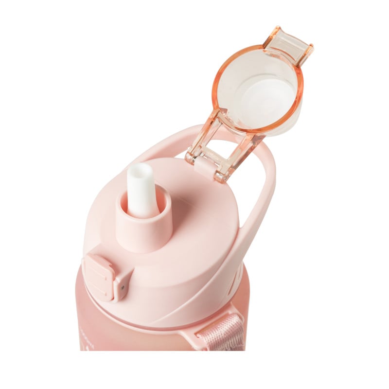 Motivatie waterfles 1 liter - regenboog
