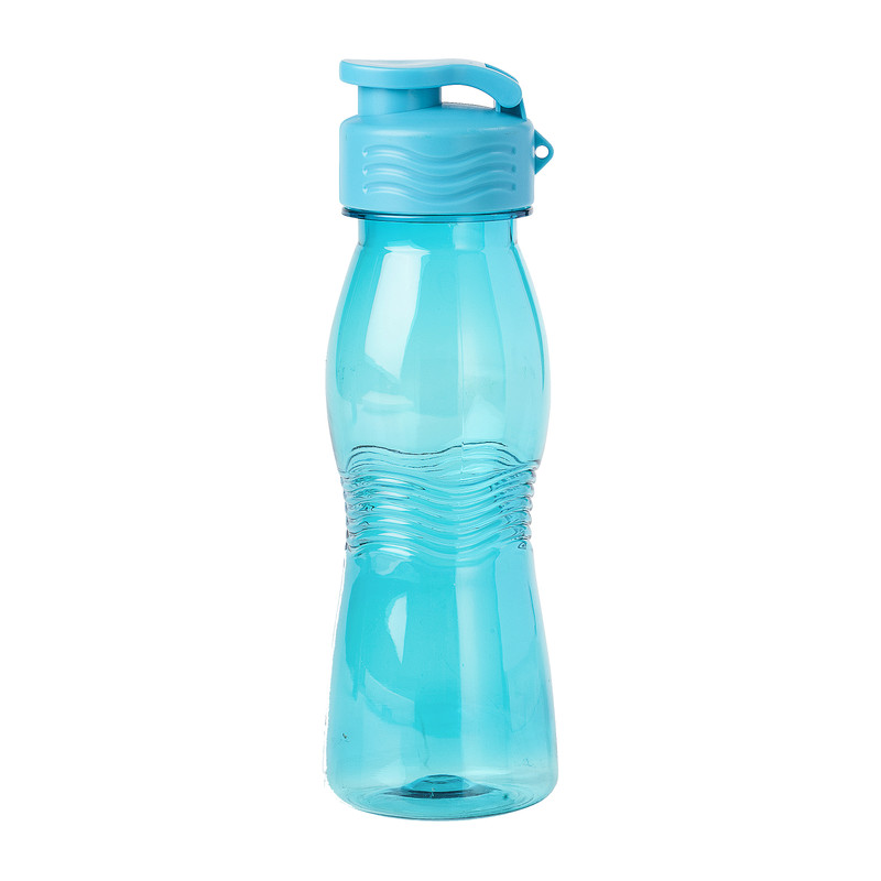 Drinkfles flip-top - blauw - 750 ml