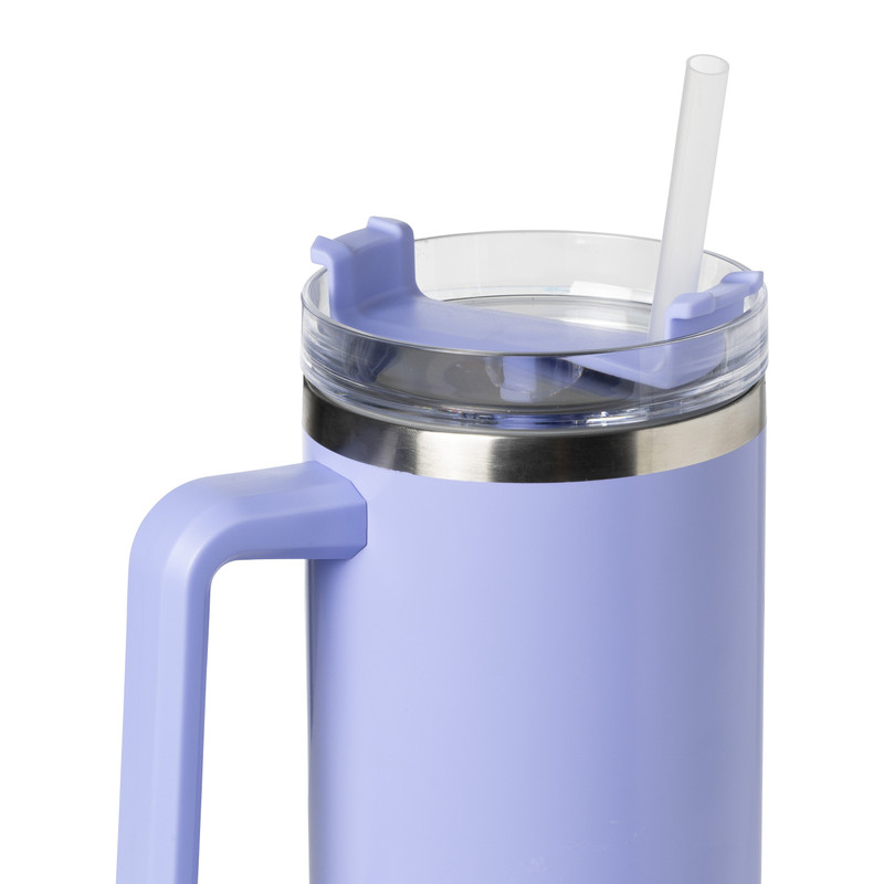Drinkbeker - lila - rvs - 1.1 liter