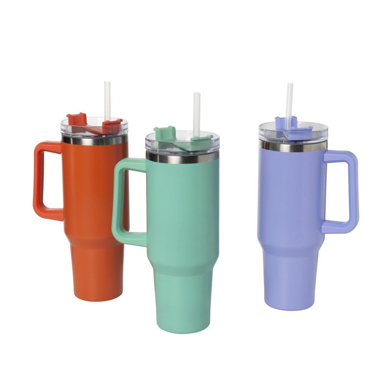 Drinkbeker - lila - rvs - 1.1 liter
