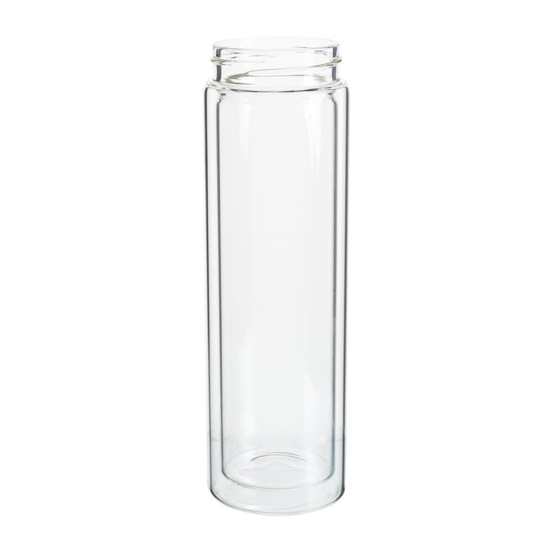 Glazen fles - dubbelwandig - 400 ml