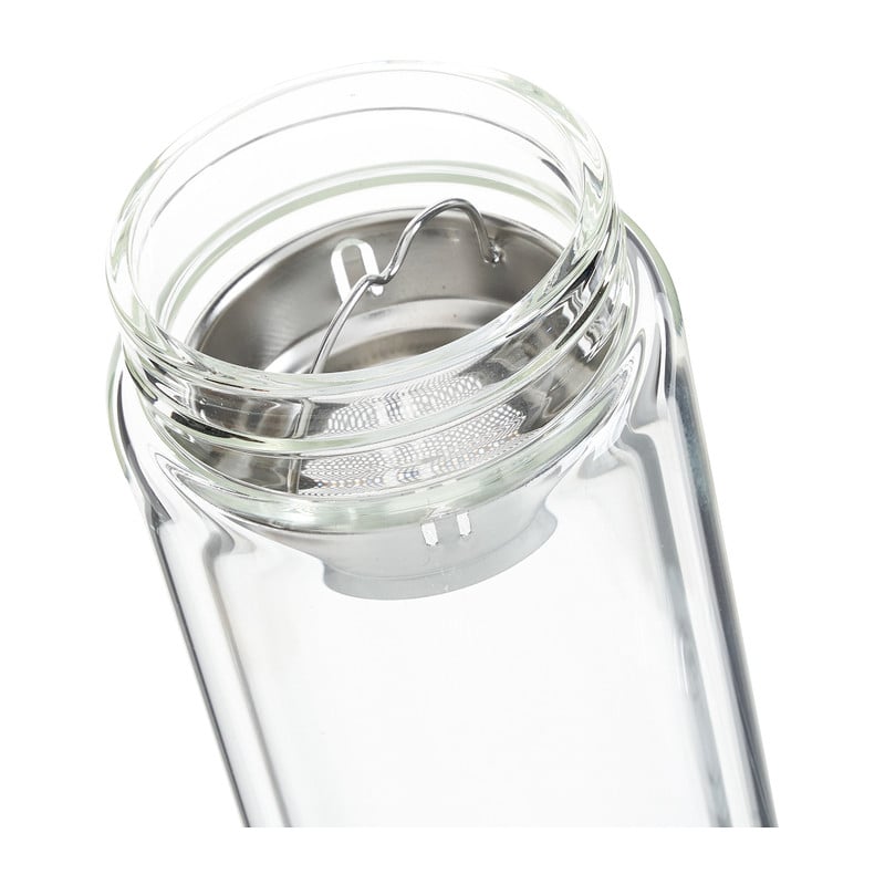 Glazen fles - dubbelwandig - 400 ml