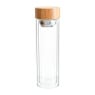Glazen fles - dubbelwandig - 400 ml