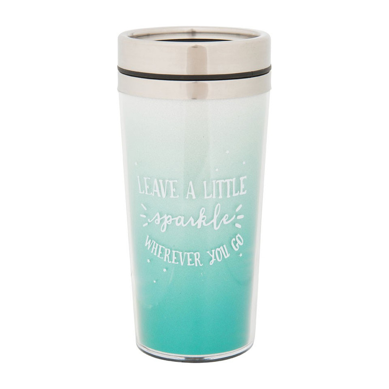 Travelbeker glitter - 450 ml 