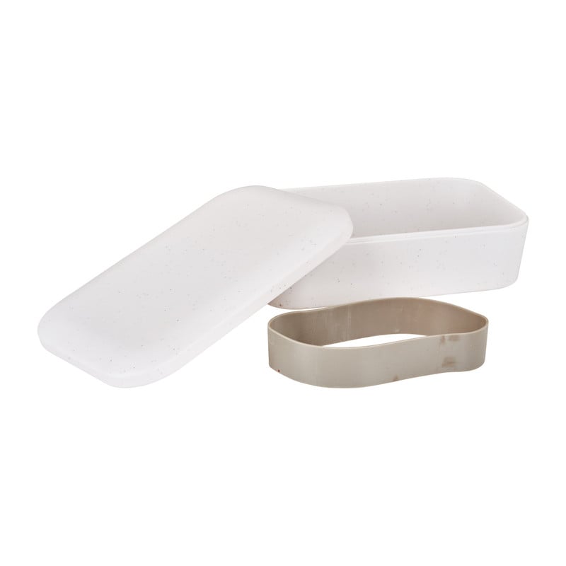 Lunchbox met elastiek - diverse varianten - 19x13x6 cm