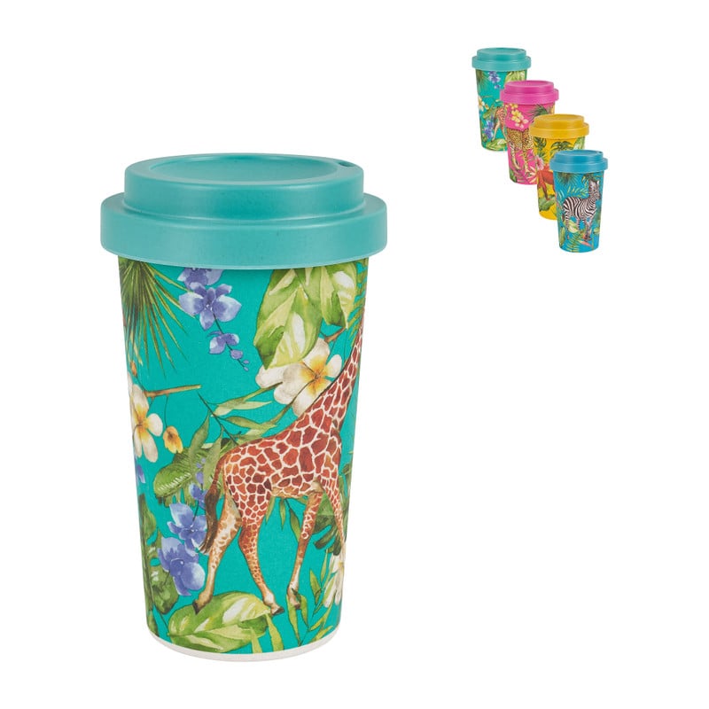 Drinkbeker bamboe - diverse varianten - 450 ml 