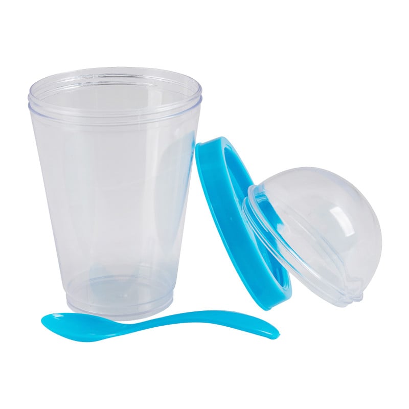 Yoghurtbeker met lepel - 300 ml 