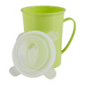 Beker met deksel - groen - 80 cl