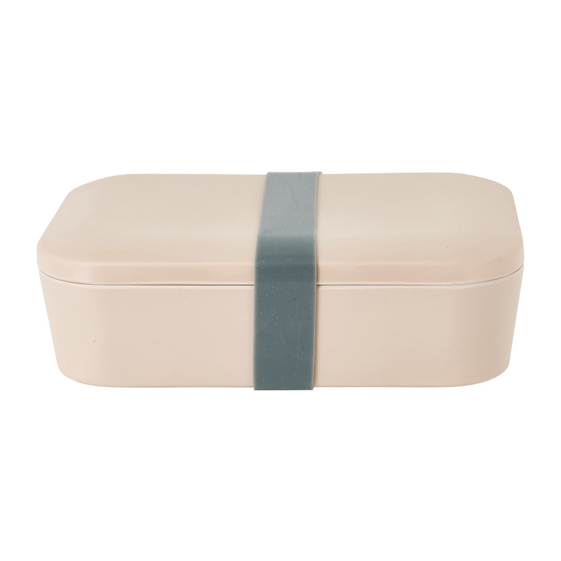 Broodtrommel - beige - 18,5x12,5 x 6,3 cm