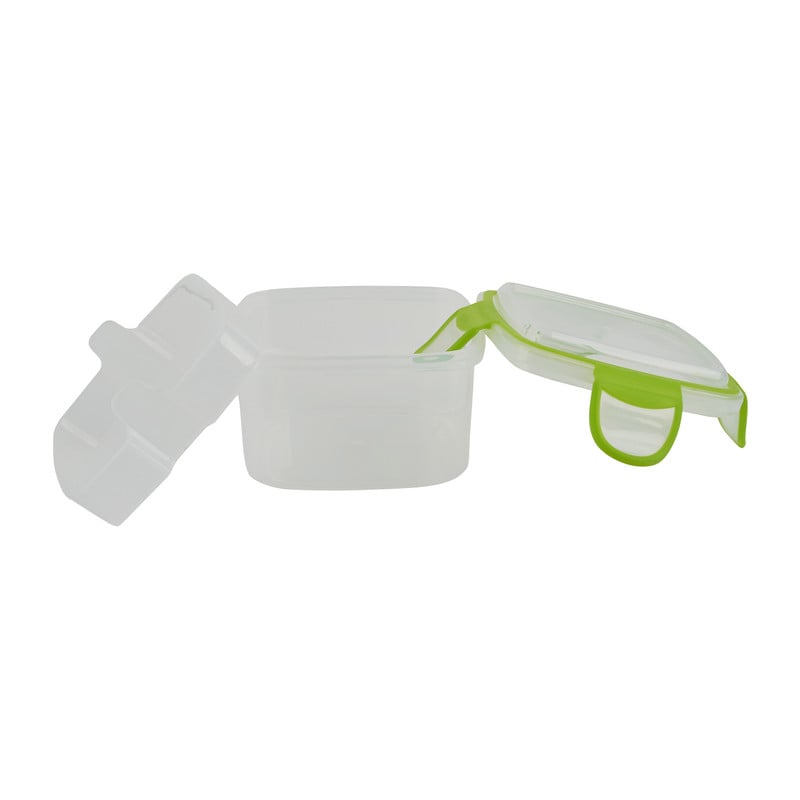 Snackbox 2-vaks - groen - 11x11x7.2 cm