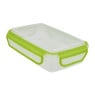 Snackbox 2-vaks - groen - 18x12x4.5 cm 