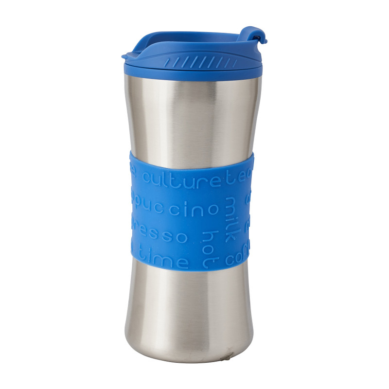 Reisbeker Hovac - 45 cl - blauw/rvs