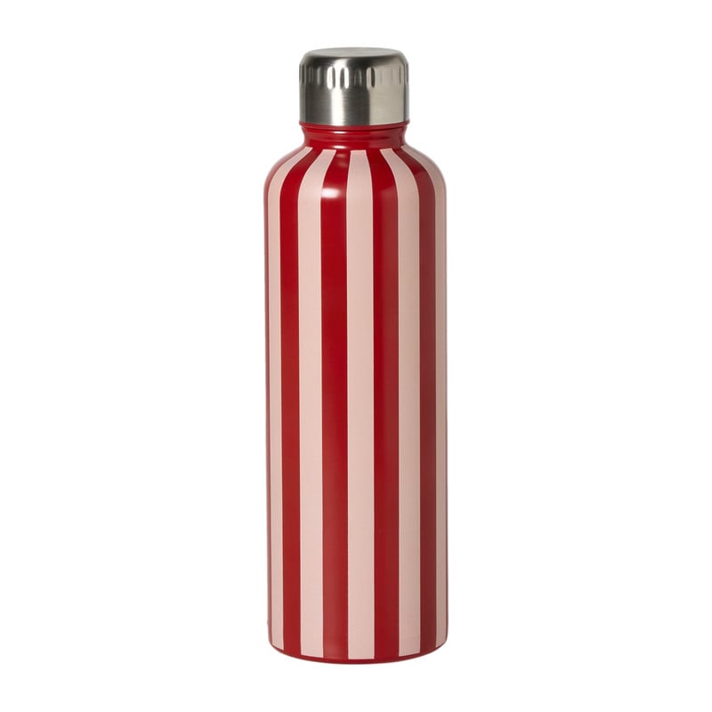 Drinkfles streep - rood - 500 ml