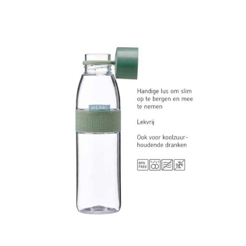 Mepal waterfles klein - lichtgroen - 500 ml