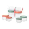 Snackbakjes - roze - set van 2