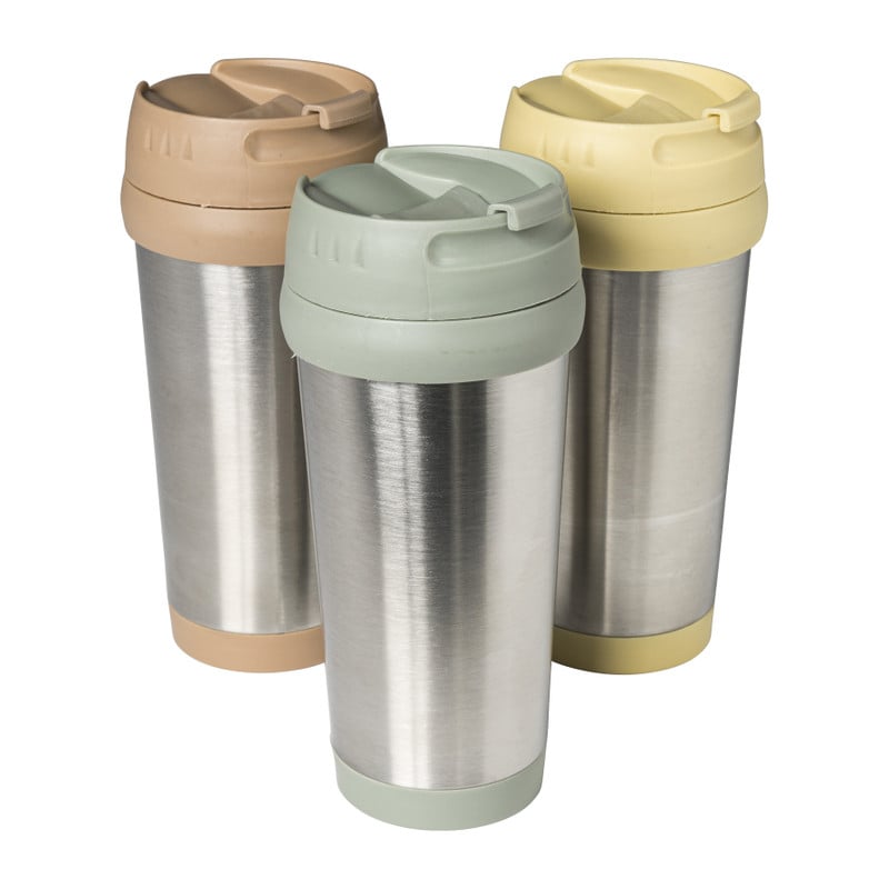 Travel beker - diverse kleuren - 450 ml