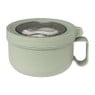 Lunchbox met lepel - diverse kleuren - 14.5x9.3 cm