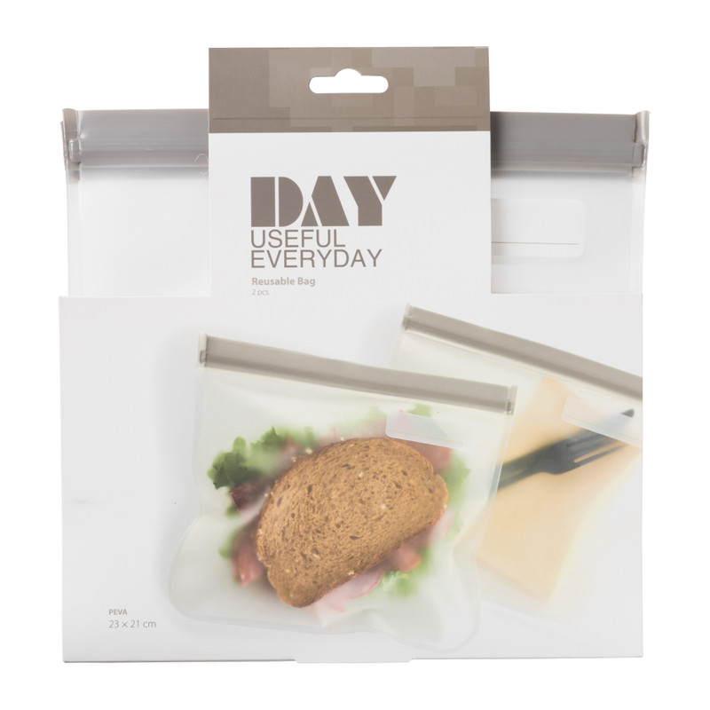Snack bags - diverse kleuren - set van 2