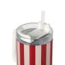 Drinkbeker streep - rood - 900 ml