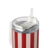 Drinkbeker streep - rood - 900 ml
