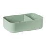 Lunchbox met elastiek - groen - 6.8x19x12 cm