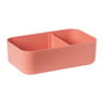 Lunchbox met elastiek - roze - 6.8x19x12 cm