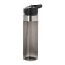 Drinkfles met rietje - zwart - 500 ml