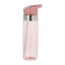 Drinkfles met rietje - roze - 500 ml