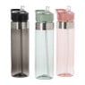 Drinkfles met rietje - roze - 500 ml